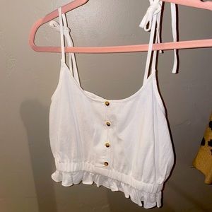 White crop top